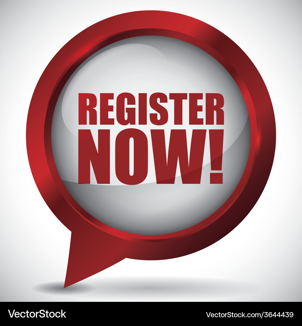 Modern Register Button Concept vector image