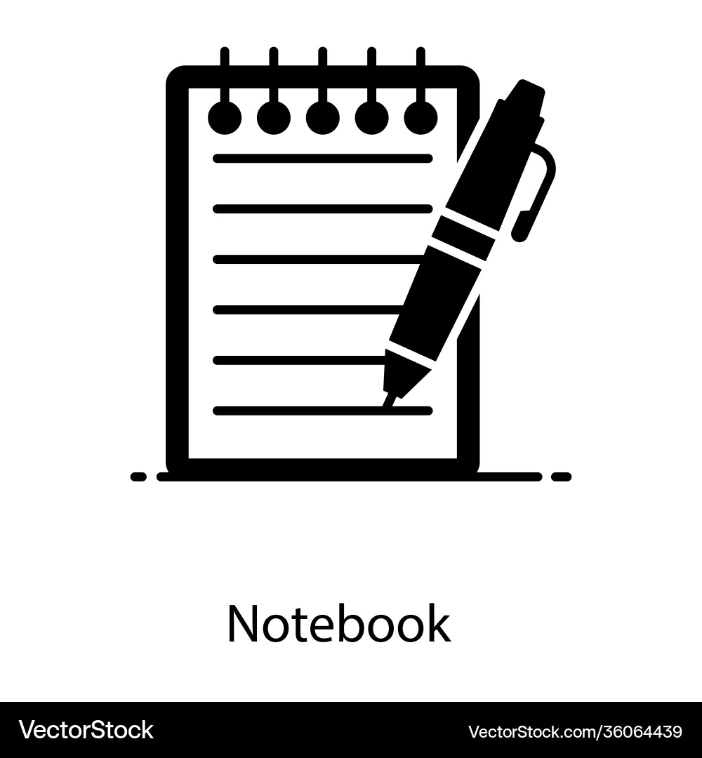 Notebook Vector Image