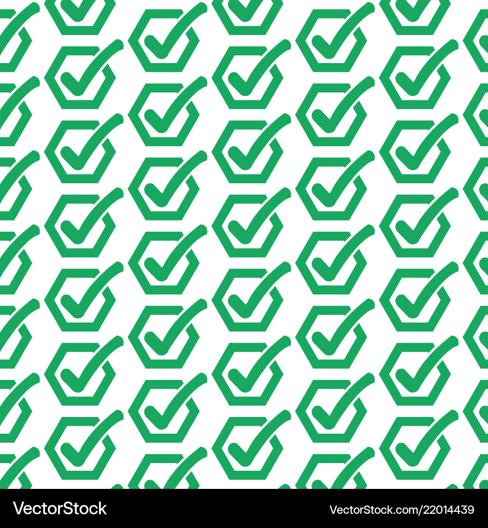 Pattern background check list button icon Vector Image