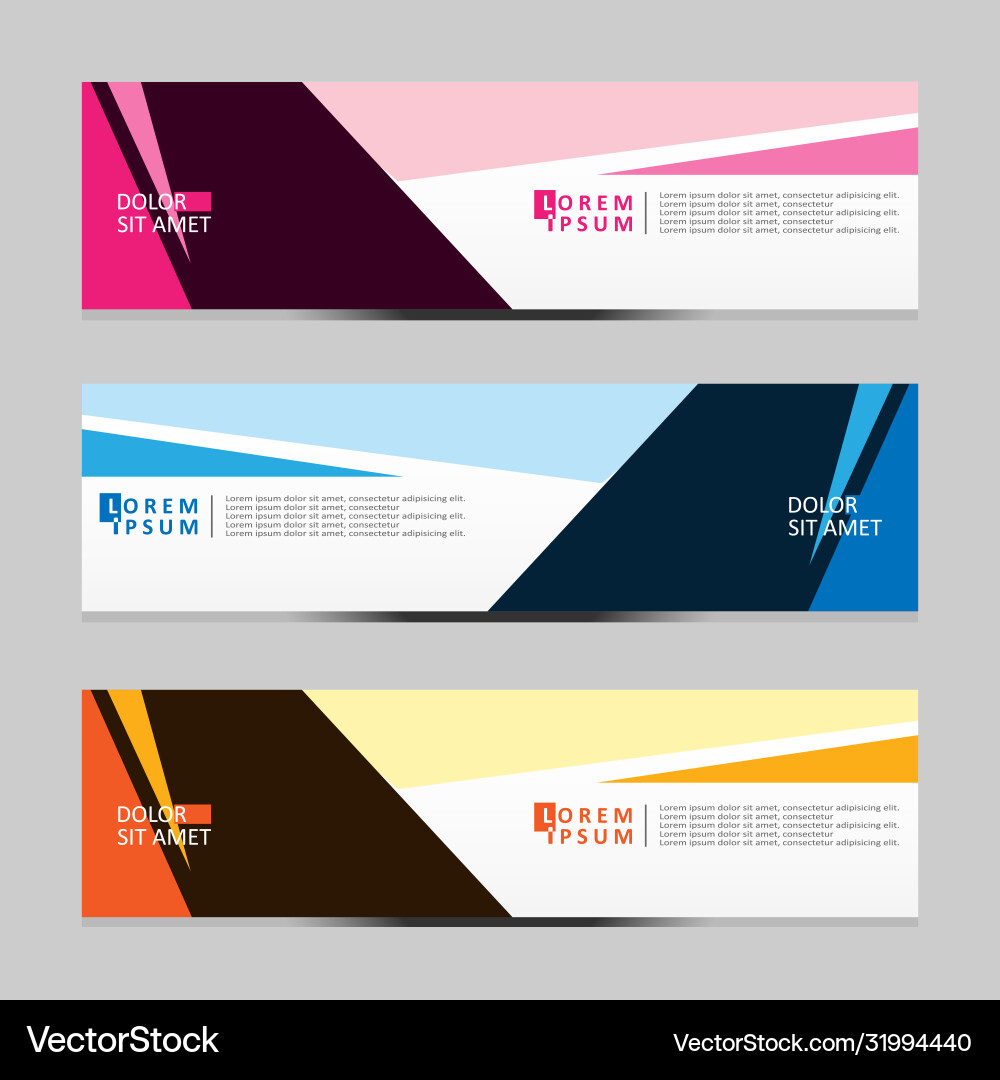 Abstract design banner web template Abstract design banner web template Vector Image