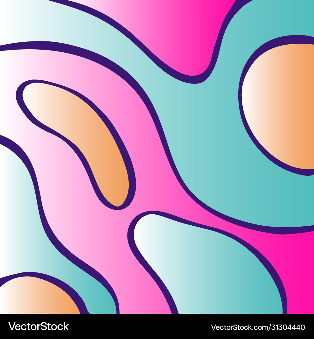Abstract Gradient Forms Vector Image