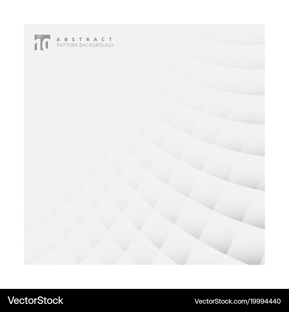 Abstract white gradient square pattern vector image
