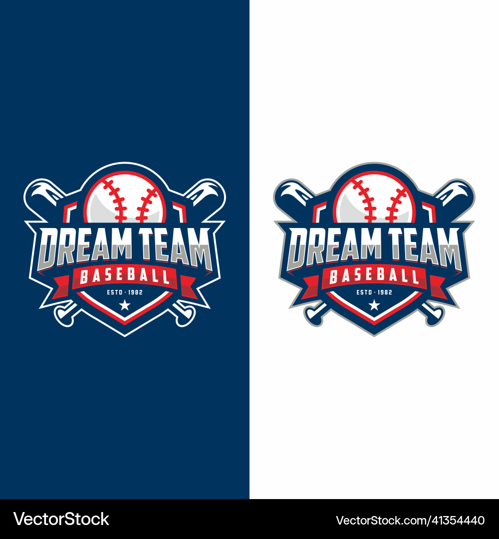 Baseball Logo Template - Modern & Professional vector image