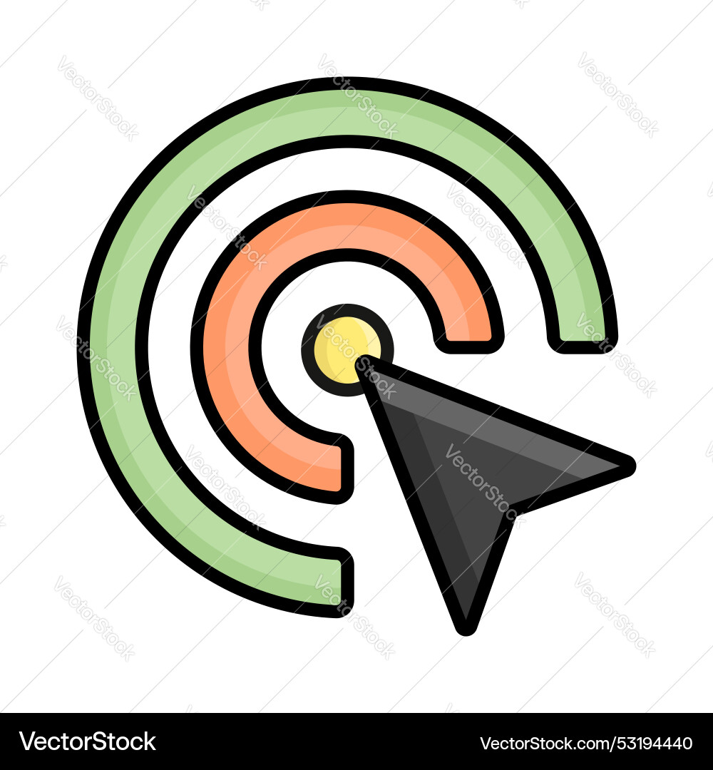 Cursor pointer icon in modern design style vector image