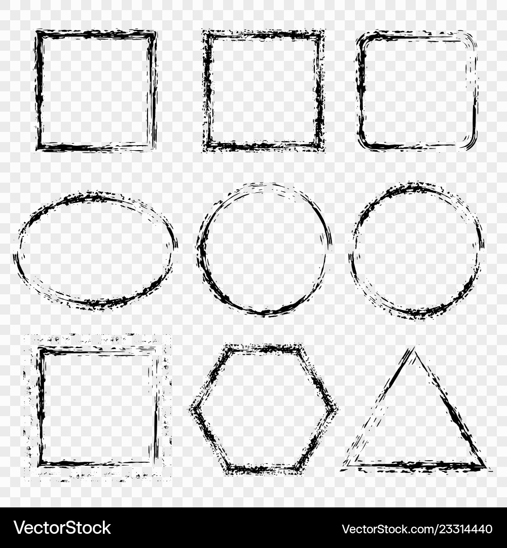 Grunge frame border isolated on a background Grunge frame border isolated on a background vector image