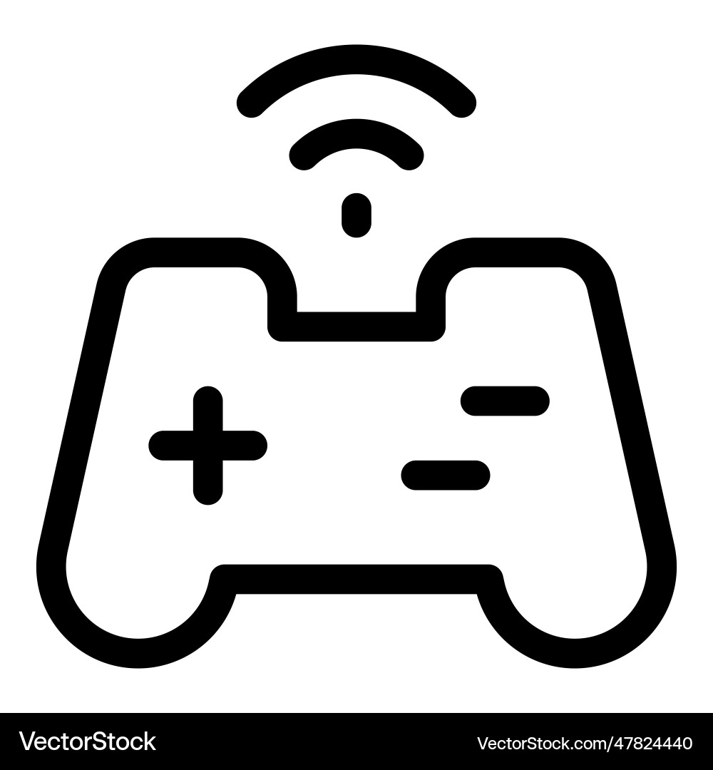 Joystick an electronic input device vector image