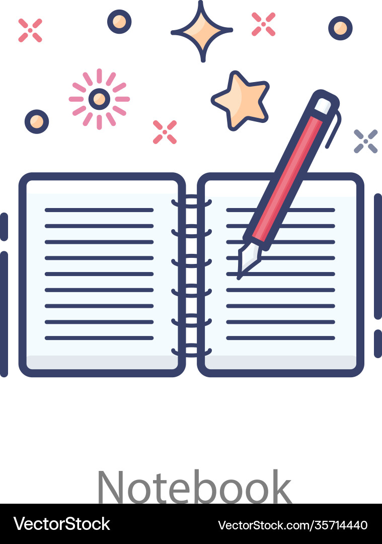 Notebook Vector Image