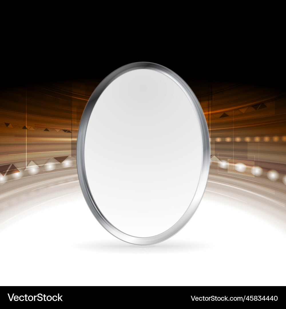 Tech abstract background with metallic ellipse Tech abstract background with metallic ellipse vector image