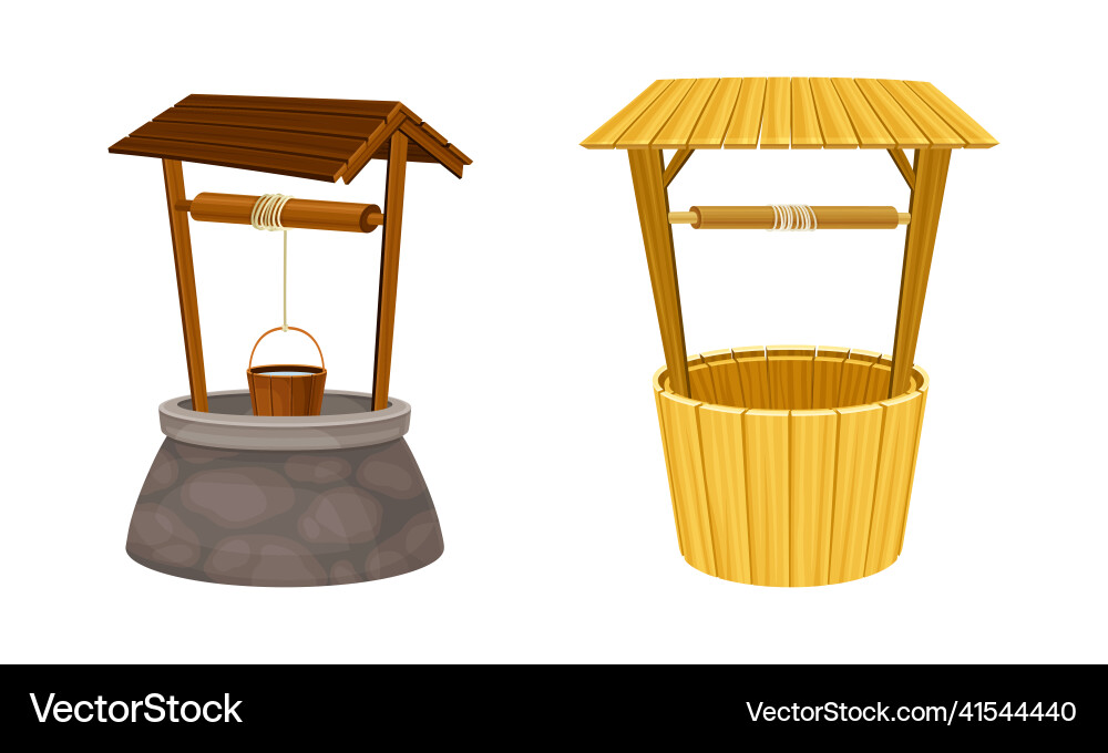 Well as structure in the ground for accessing Vector Image