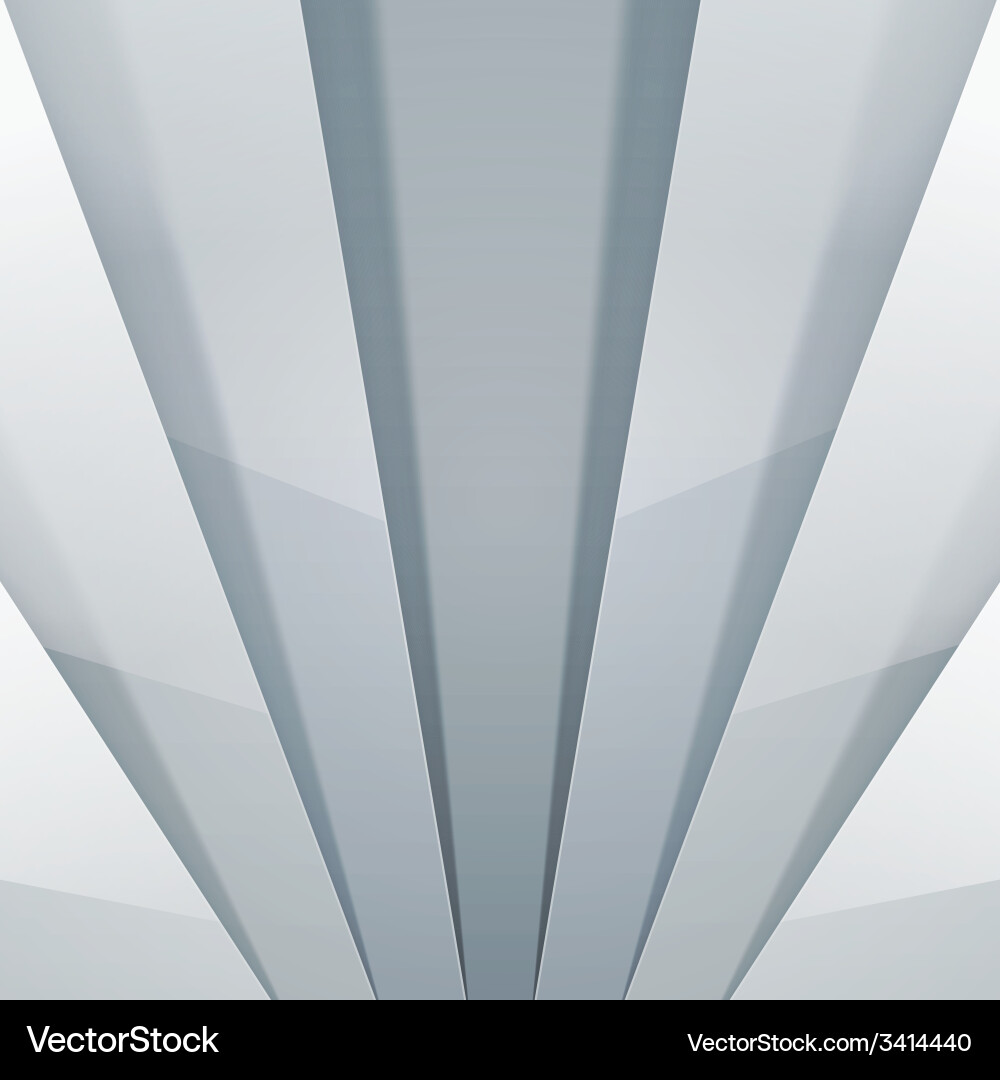 White and grey shiny metallic layers abstract Vector Image