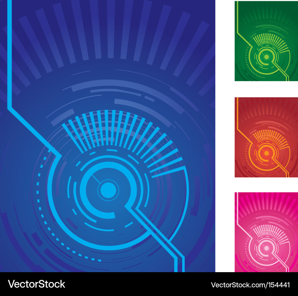 Abstract Circular Modern Background Vector Image