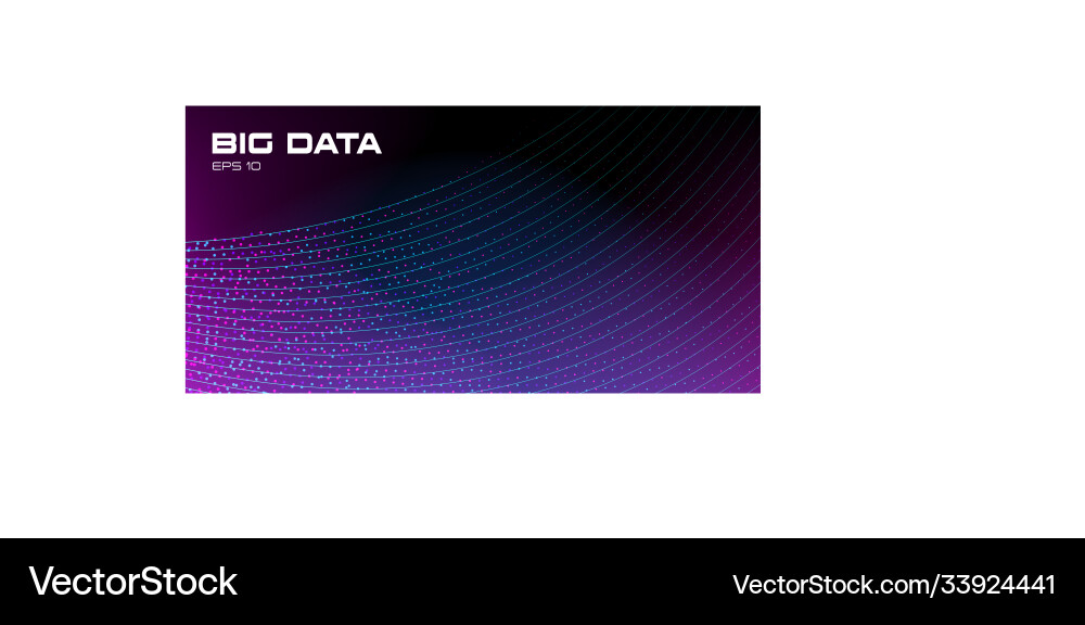 Big data visualization stream vivid Big data visualization stream vivid vector image