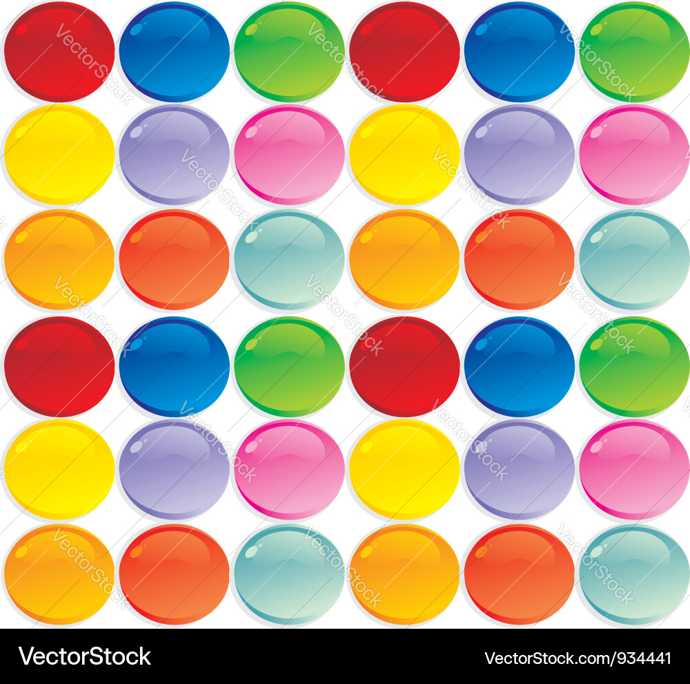 Color button Vector Image