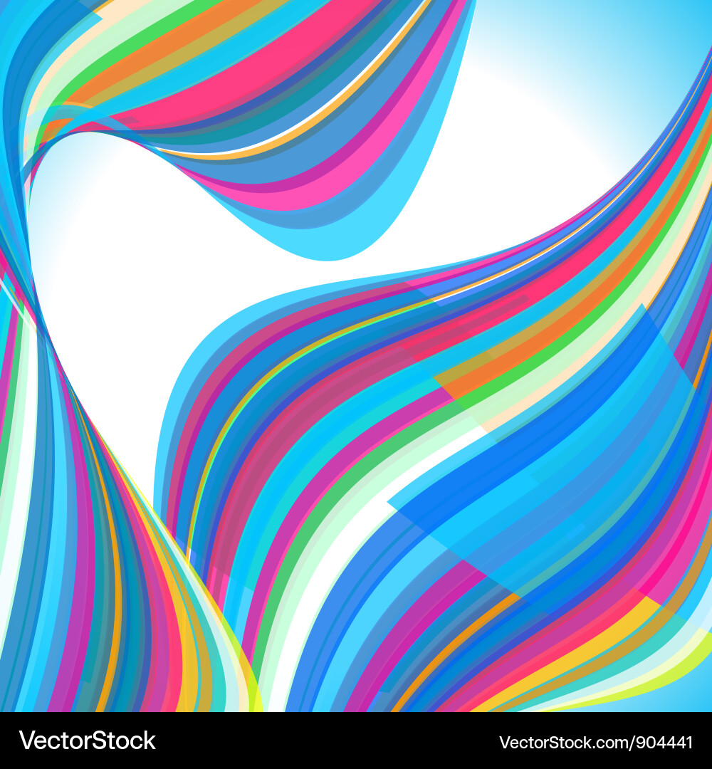 Colorful Wave Background vector image
