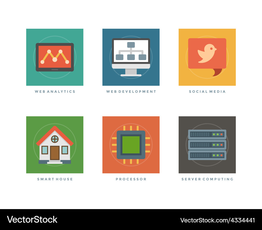 Flat design infographic elements Vector Image