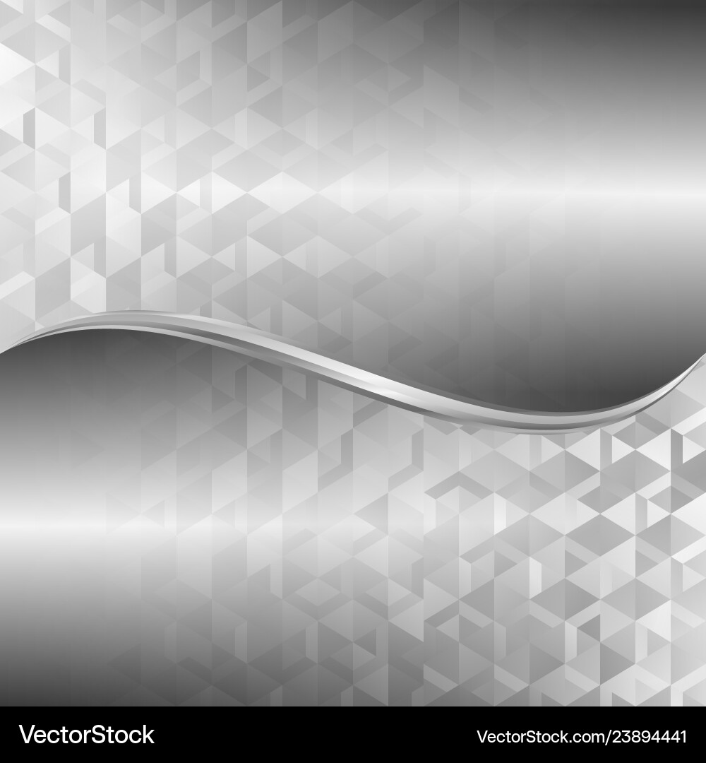 Gray background with abstract geometric pattern Vector Image