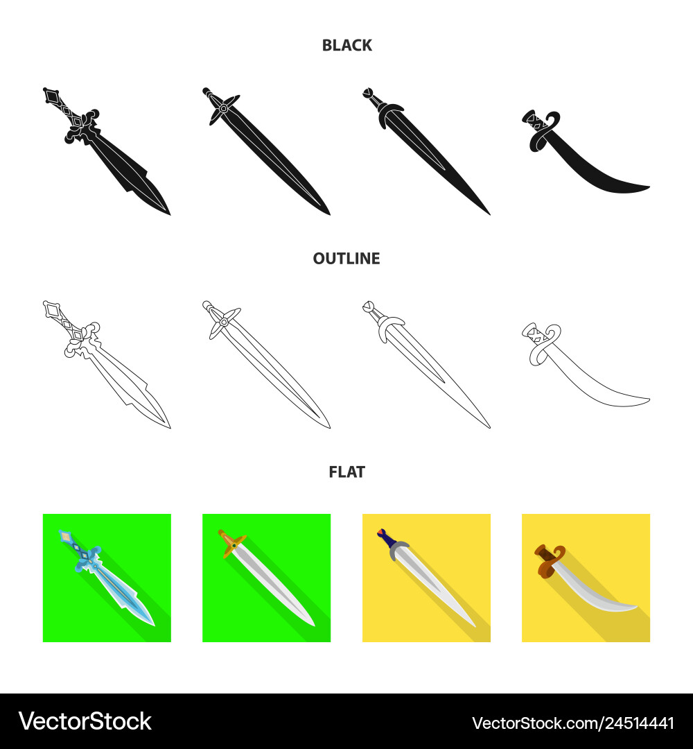 Isolated object of game and armor logo collection Vector Image