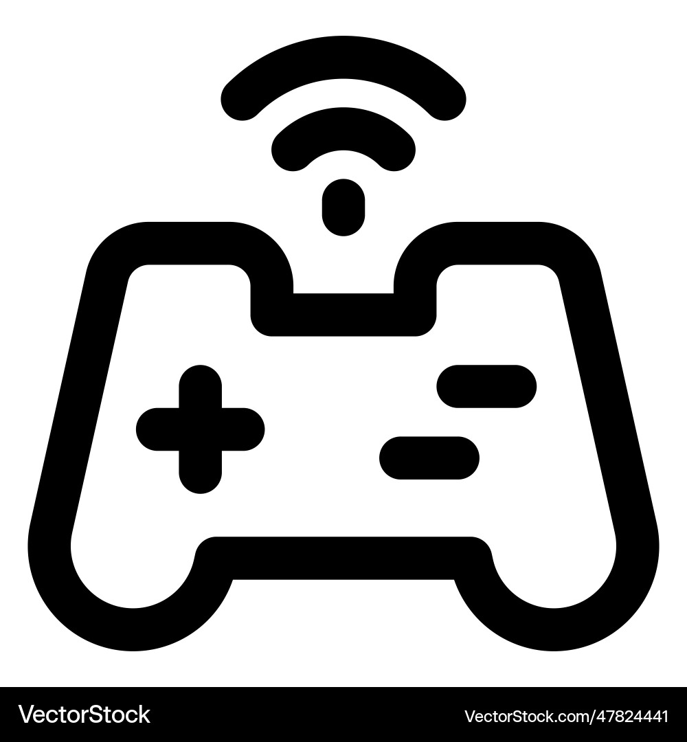 Joystick an electronic input device vector image