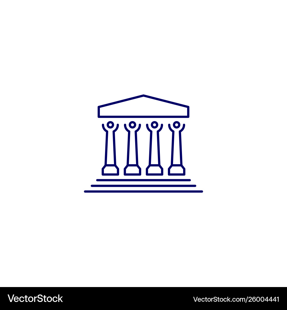 Menschenrecht Säule Logo-Ikone Menschenrecht Säule Logo-Ikone vektorbild