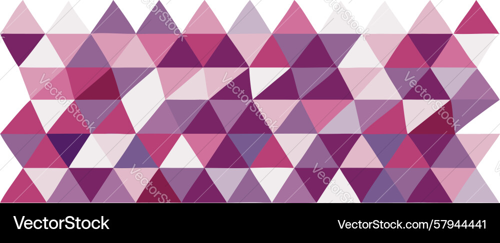 Purple Gradient Triangle Mosaic Pattern Vector Image