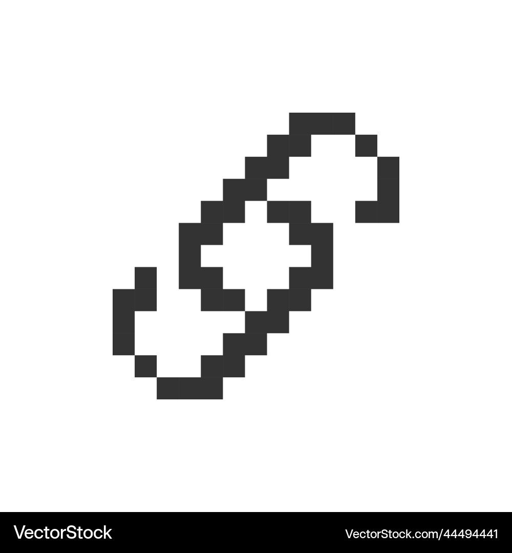 Resources and links pixelated ui icon Resources and links pixelated ui icon vector image