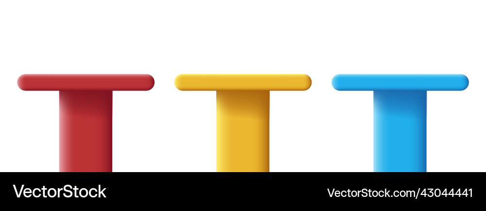 Set von 3d Säulen leeres Produkt Podium Set von 3d Säulen leeres Produkt Podium vektorbild