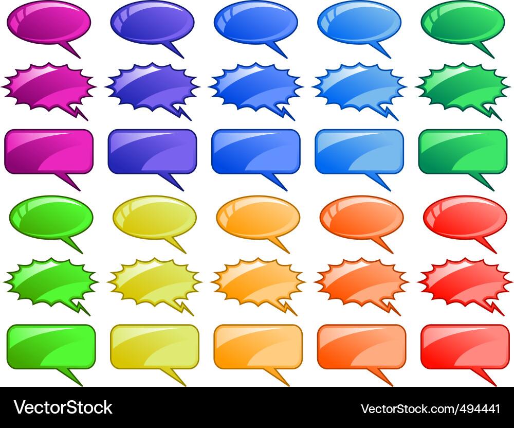 Speech Bubbles and Callouts vector image