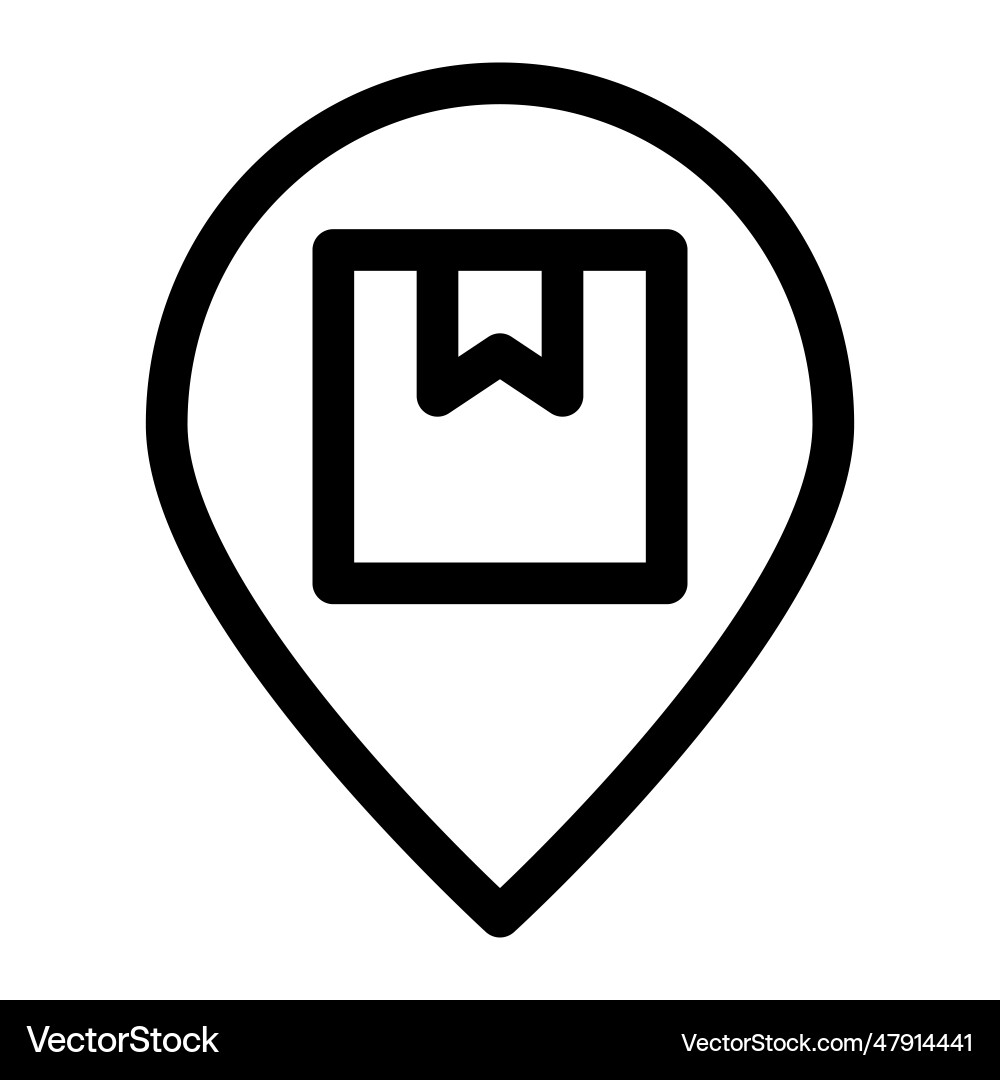 Tracking system for locating the package vector image