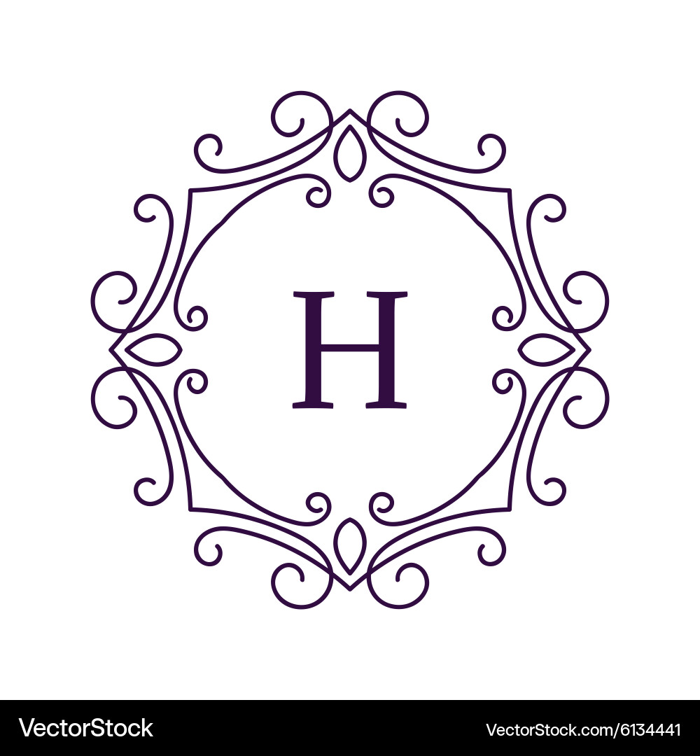 Vintage floral frame Vector Image