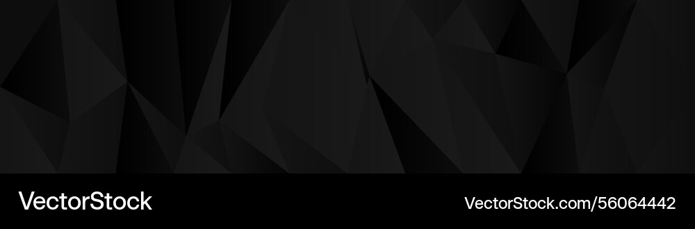 Abstract geometric pattern with black triangular vector image