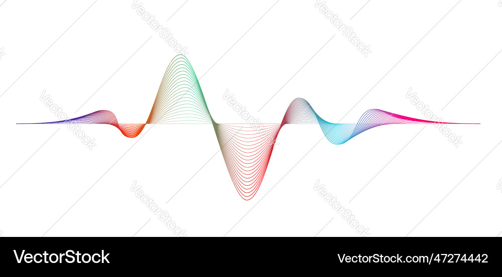 Abstract wave element Vector Image