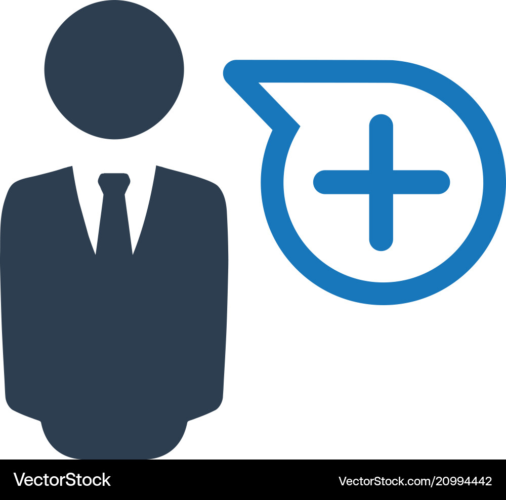Add user icon vector image
