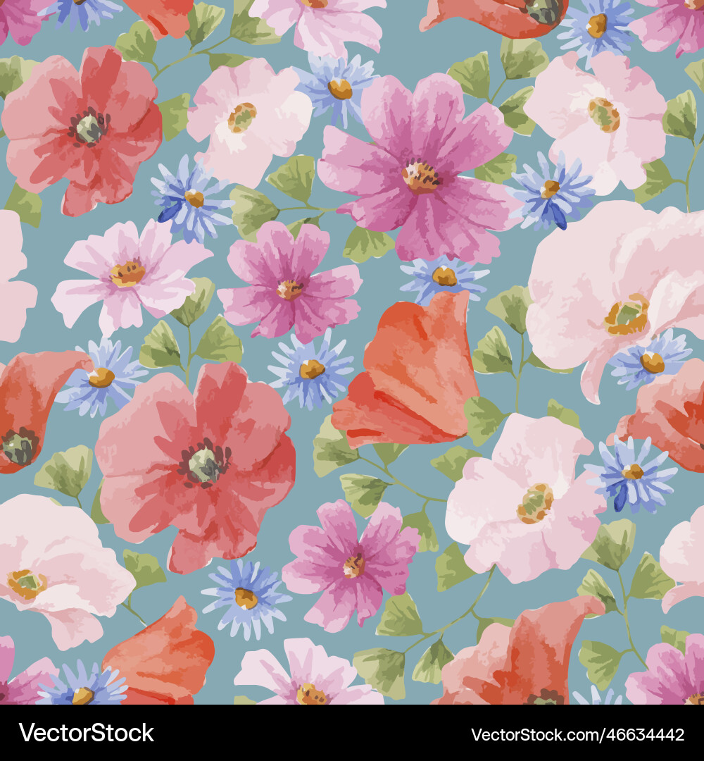 Beautiful floral seamless pattern Vector Image