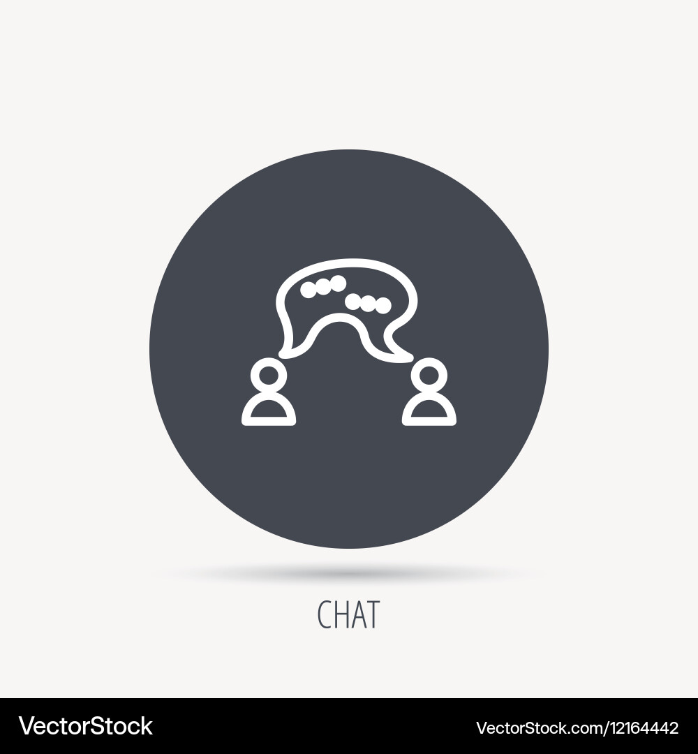 Chat icon comment message sign – Royalty-Free Vector | VectorStock