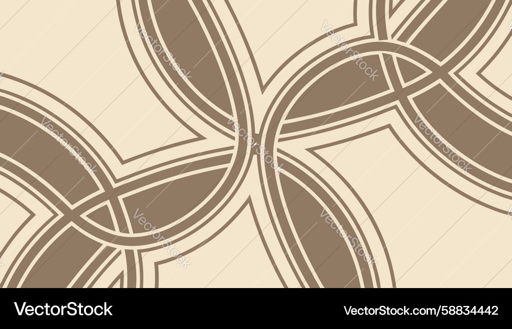 Elegant intertwined loop pattern background Vector Image
