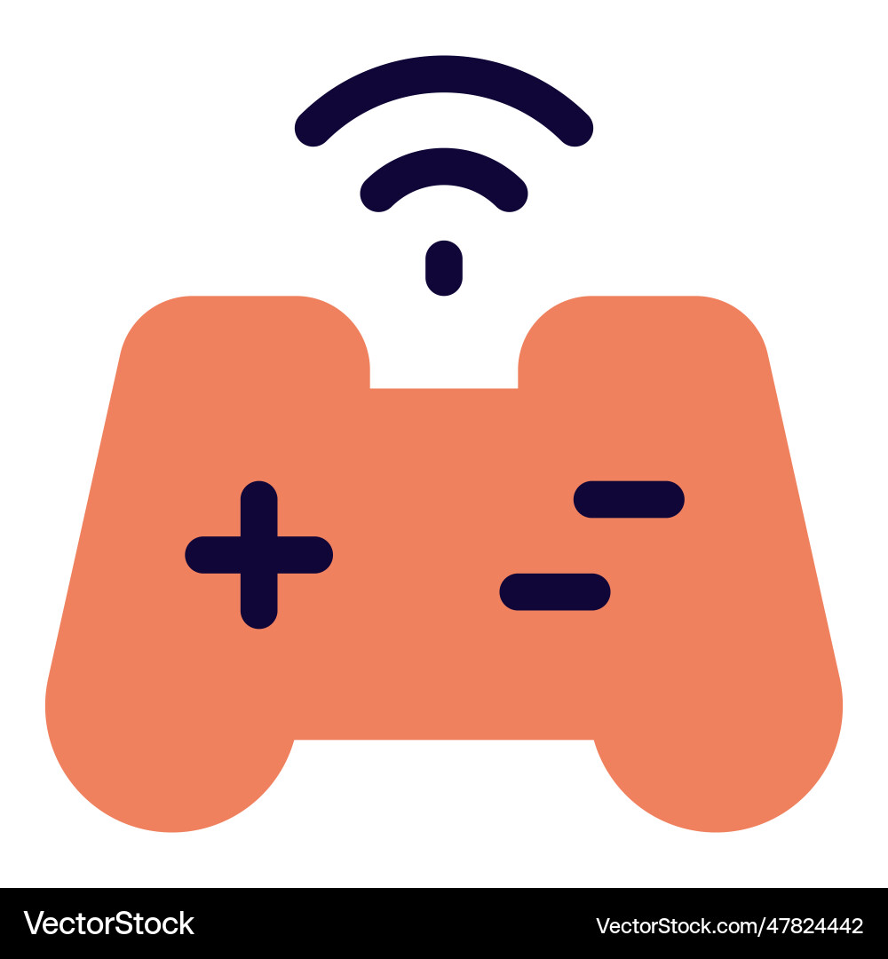Joystick an electronic input device vector image
