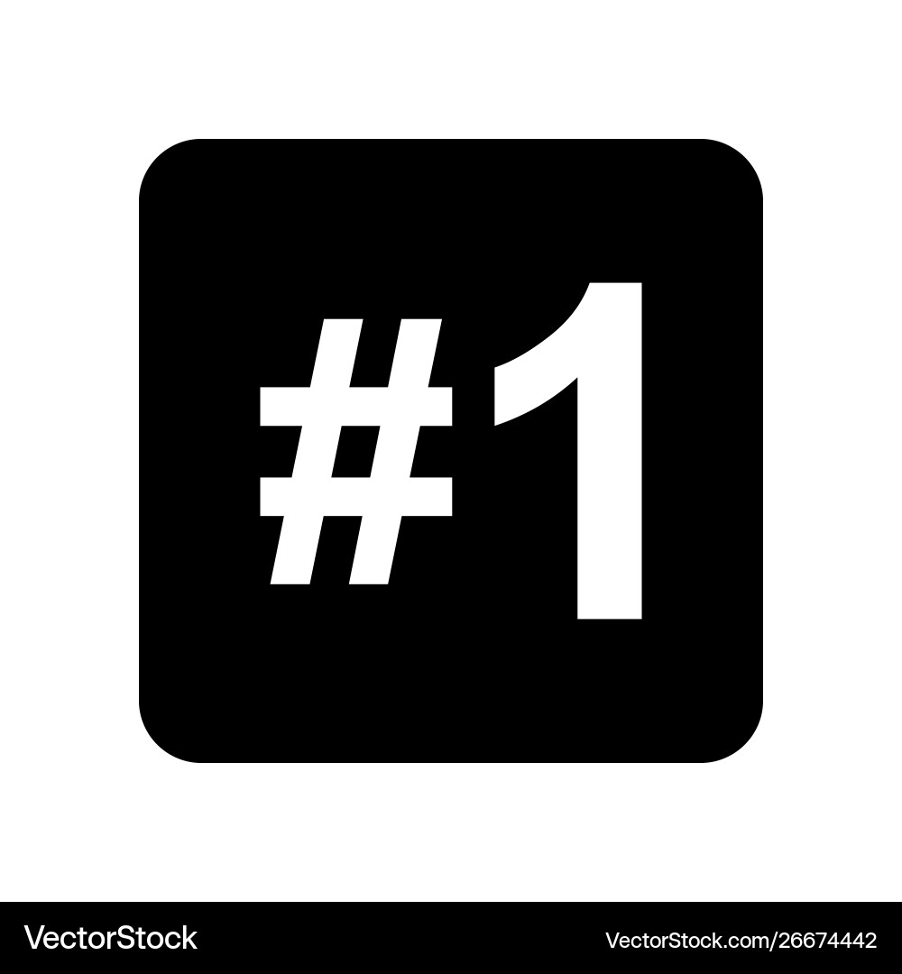 Nummer 1 ein Icon Logo Design für Sieger Nummer 1 ein Icon Logo Design für Sieger vektorbild