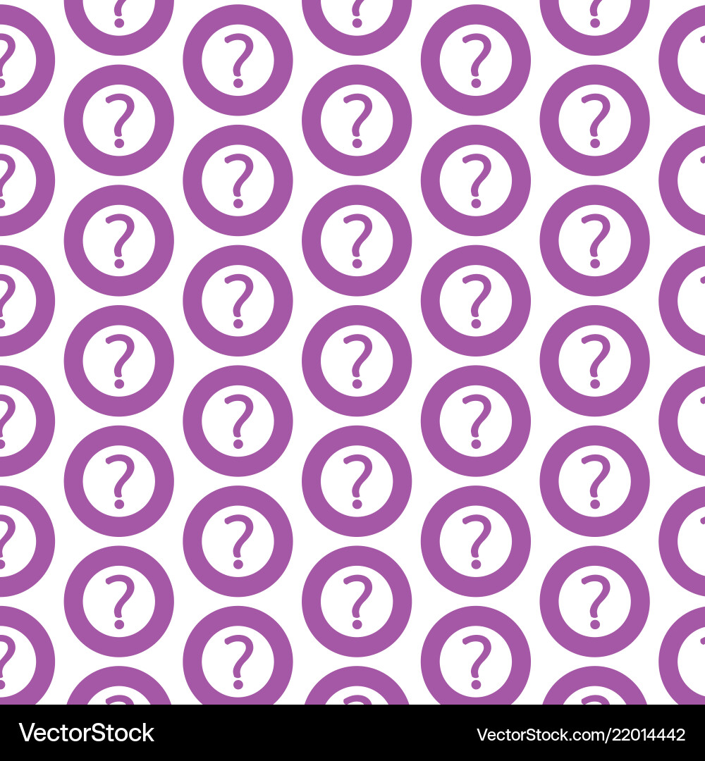 Pattern background question mark sign icon vector image