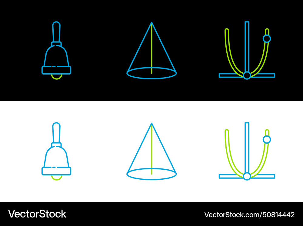 Set line graph schedule chart diagram ringing Set line graph schedule chart diagram ringing Vector Image