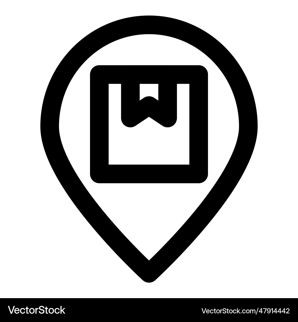 Tracking system for locating the package vector image