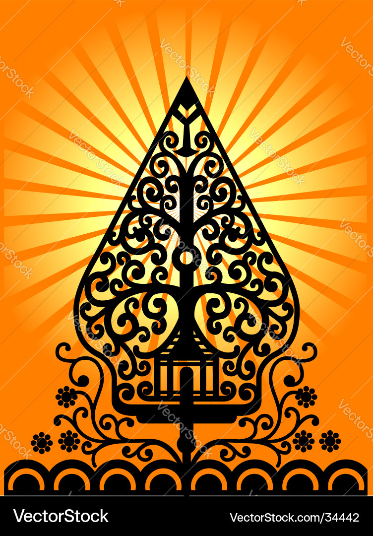Wayang Shadow Puppets vector image