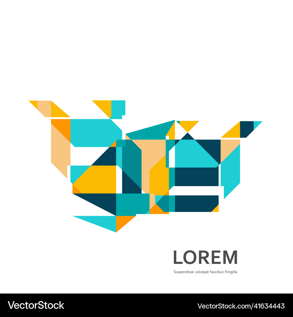 Abstract geometric background with modern Abstract geometric background with modern vector image