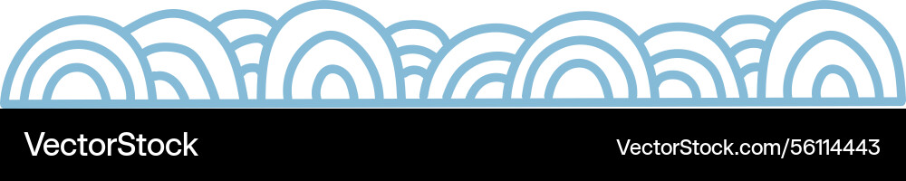 Abstract wave pattern border Abstract wave pattern border vector image