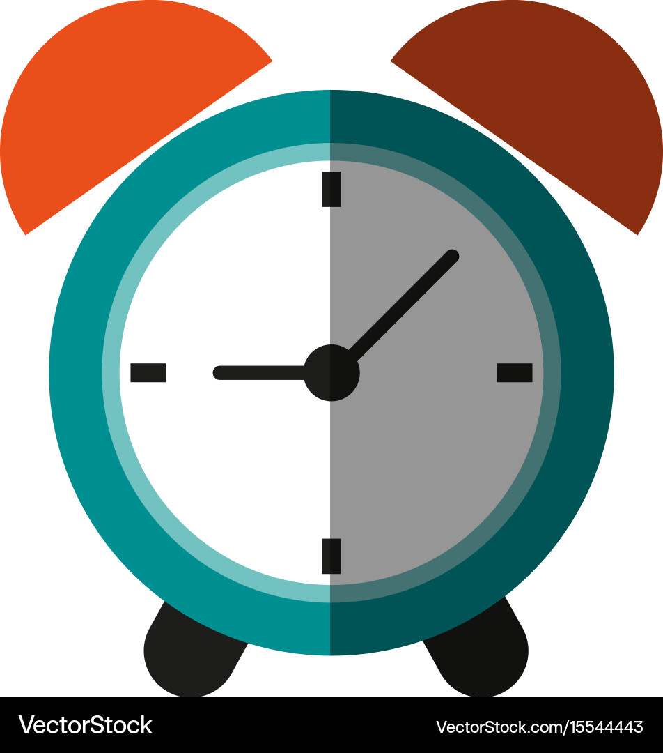 Analog alarm clock icon image Vector Image