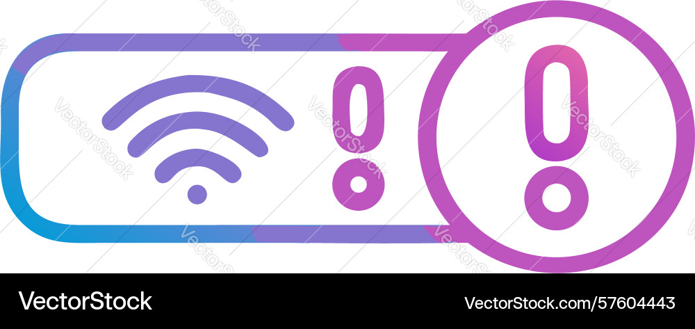 Critical wireless network error with double vector image