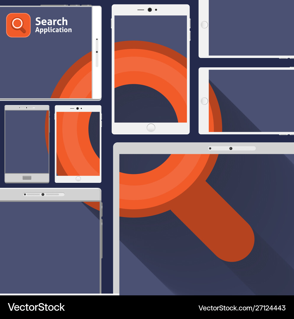 Hand click app Hand click app vector image