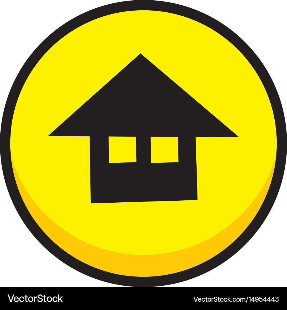 Home video game asset menu icon button layer art vector image