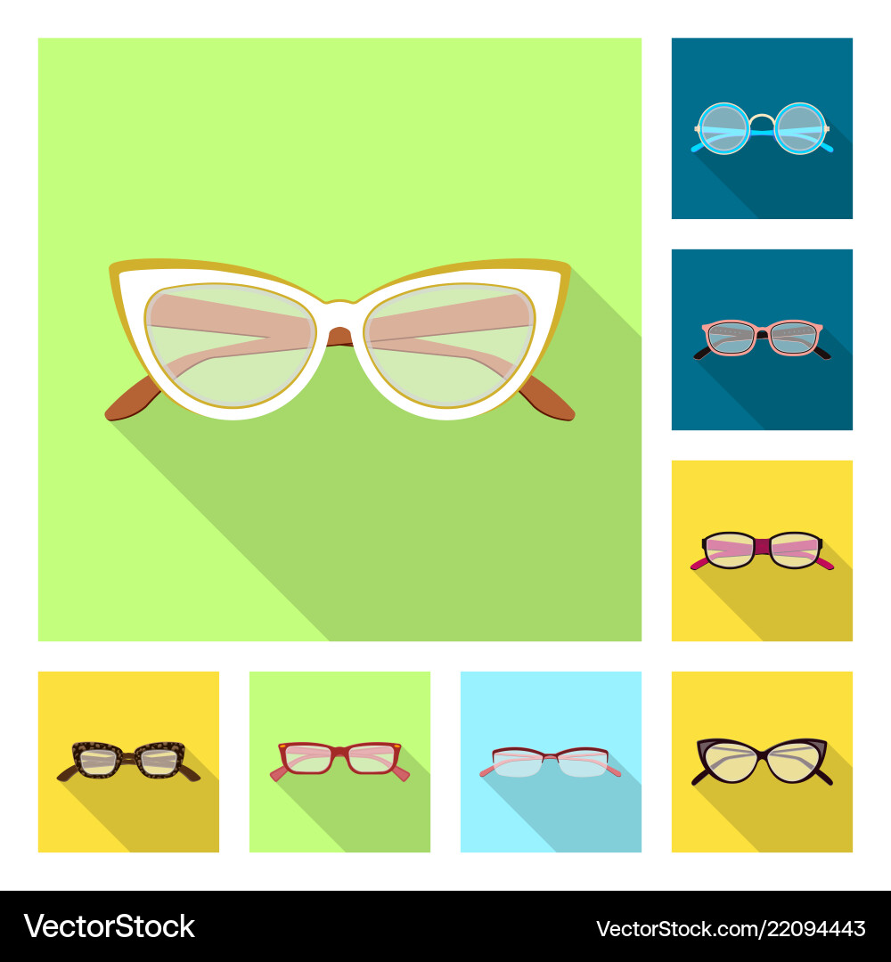 Isolated object of glasses and frame icon Vector Image
