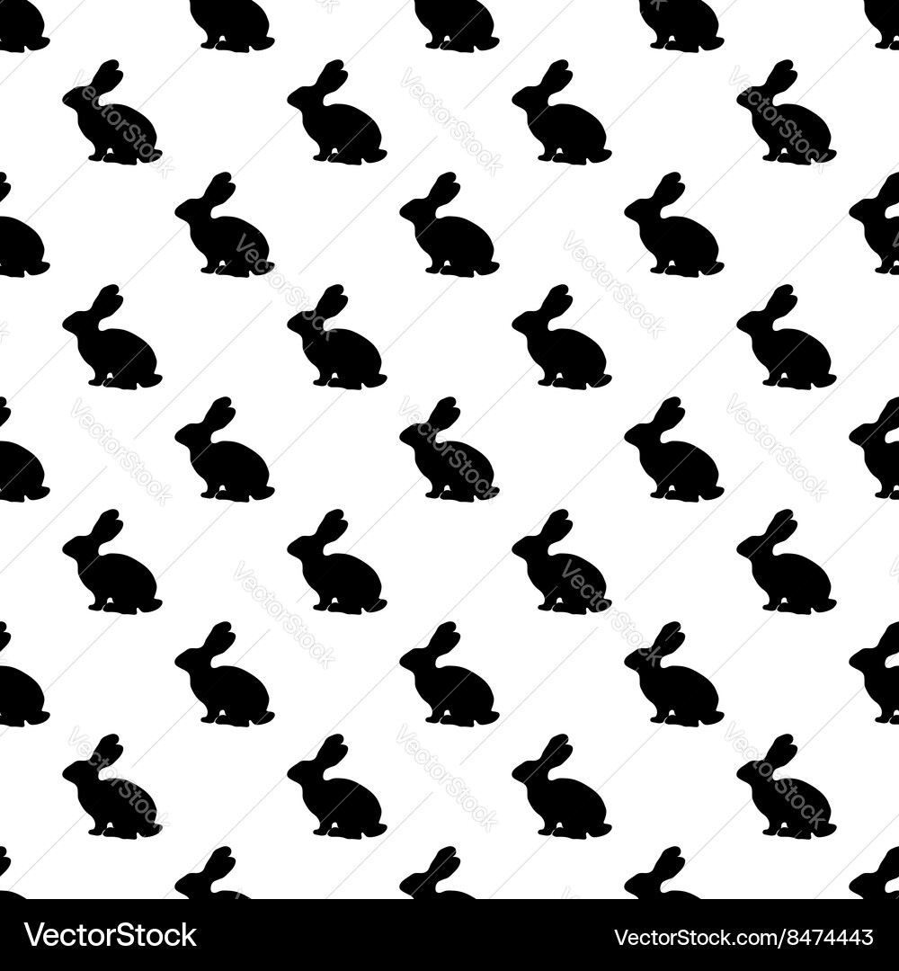 Rabbit pattern seamless Vector Image