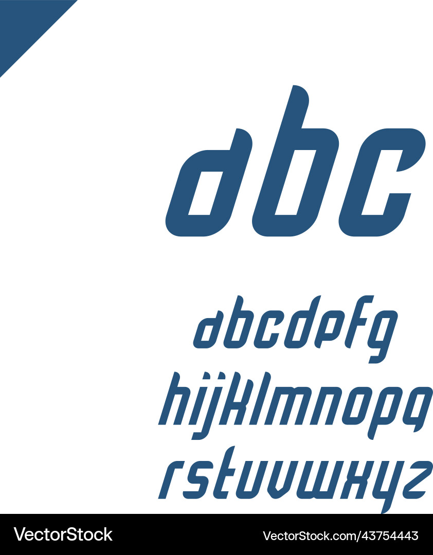 Square alphabet simple font and letter set Square alphabet simple font and letter set vector image